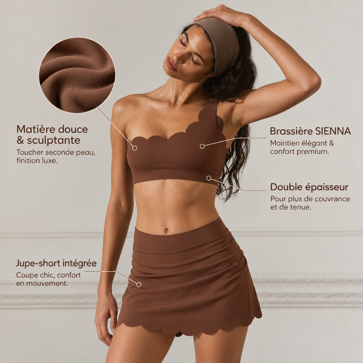 SIENNA One Shoulder brassiere.